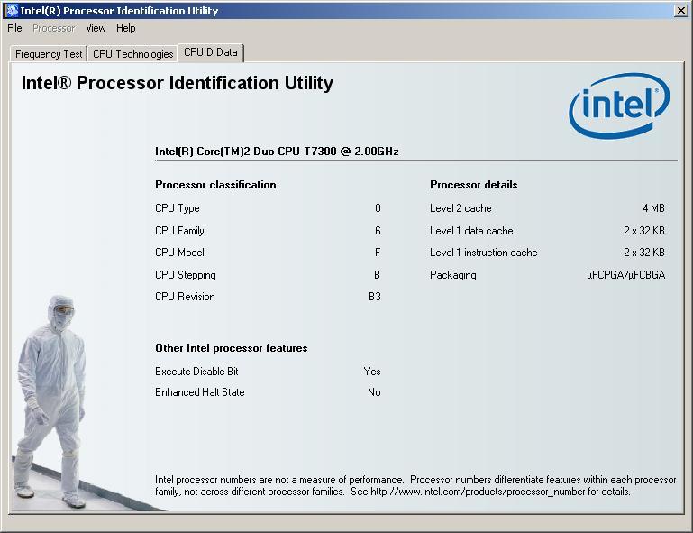 intel cpu identification utility