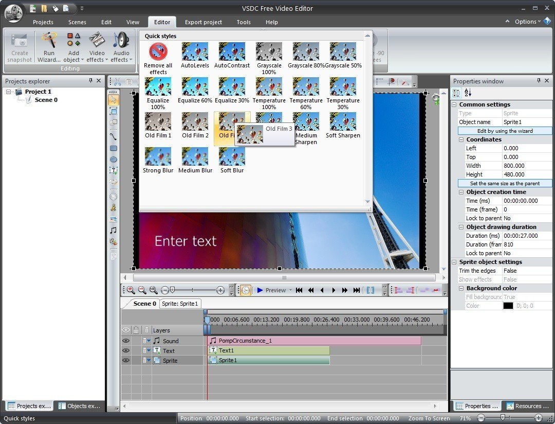 vsdc free video editor for windows 7