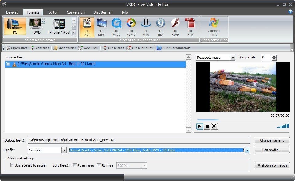 vsdc free video editor watermark
