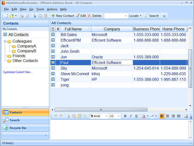 address book software for windows 10