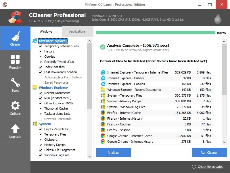 CCleaner Professional 6.14.10584 free instal