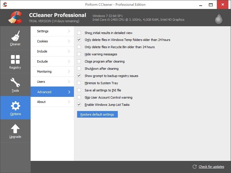download ccleaner professional free tirial