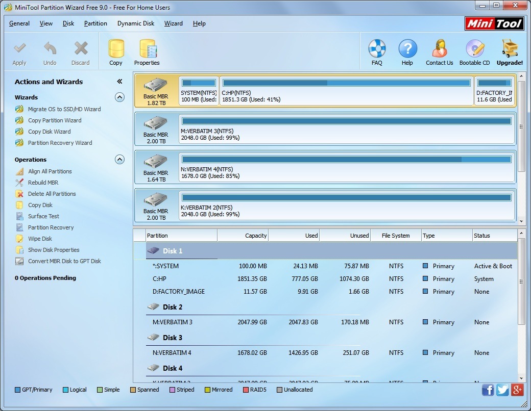 MiniTool Partition Wizard Pro / Free 12.8 for windows download