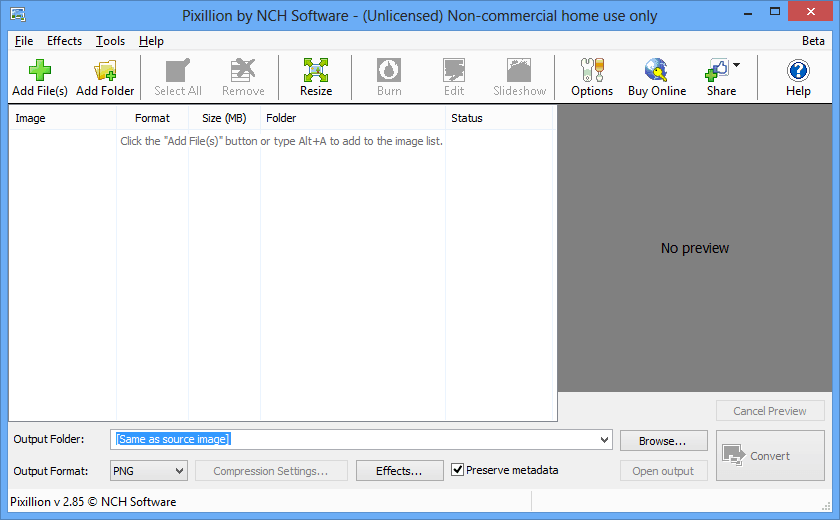 NCH Pixillion Image Converter Plus 11.45 instaling