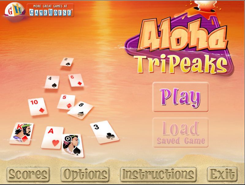 aloha tripeaks solitaire free online