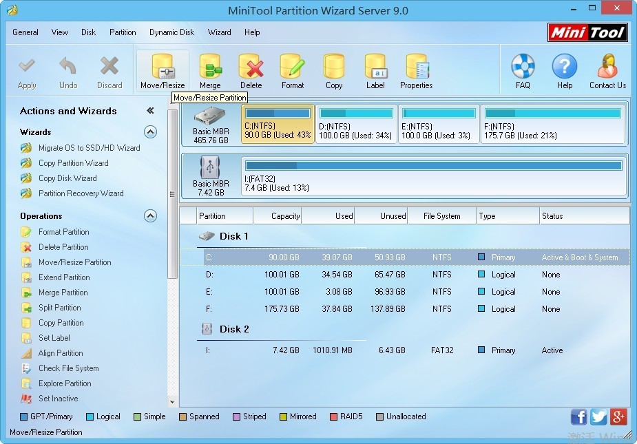 minitool partition wizard server edition portable