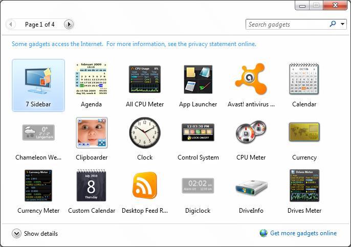 8GadgetPack download for free - GetWinPCSoft