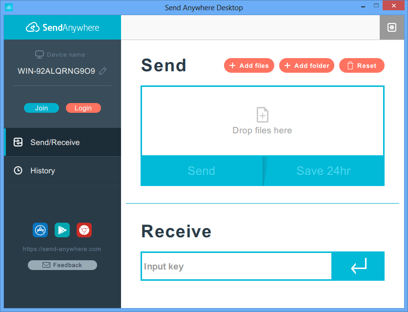 instal Send Anywhere