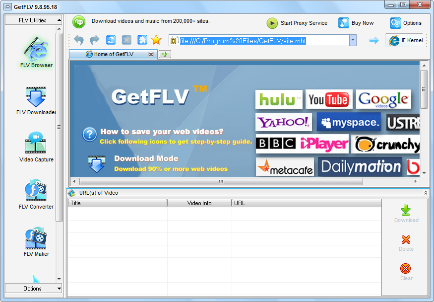 for windows download GetFLV Pro 30.2307.13.0