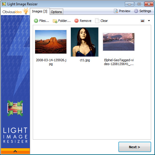 Light Image Resizer for windows download