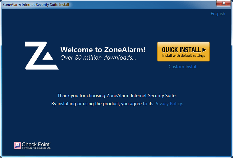 download zonealarm search