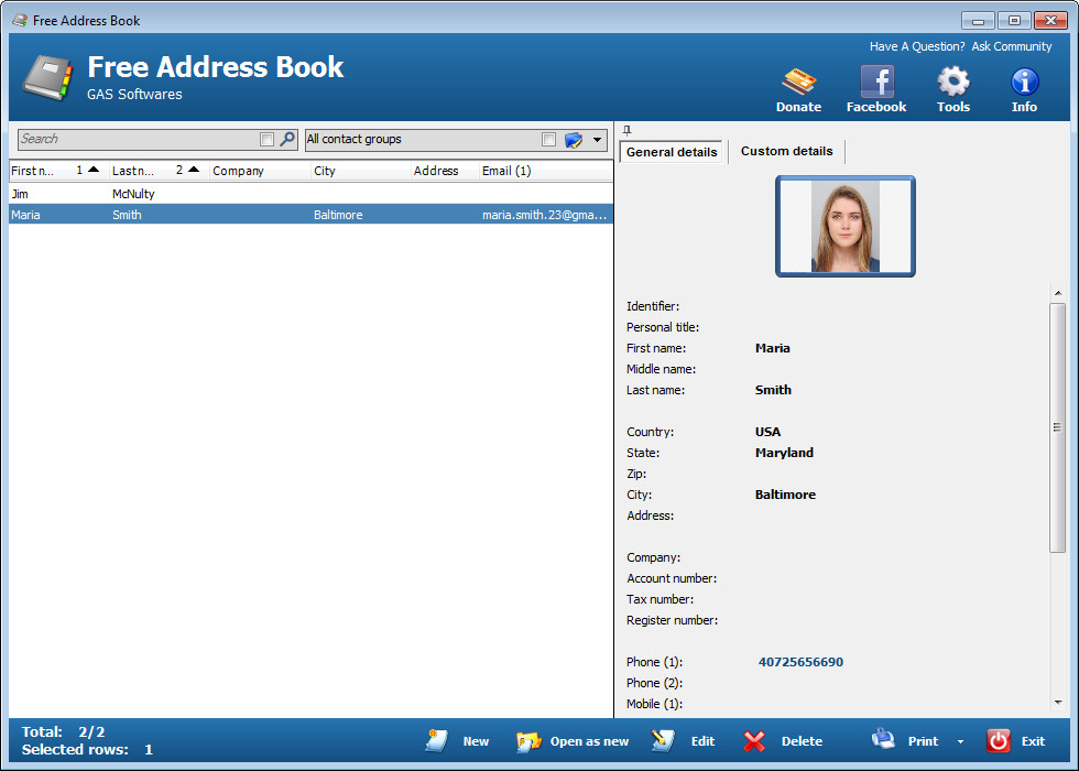 address directory software free download