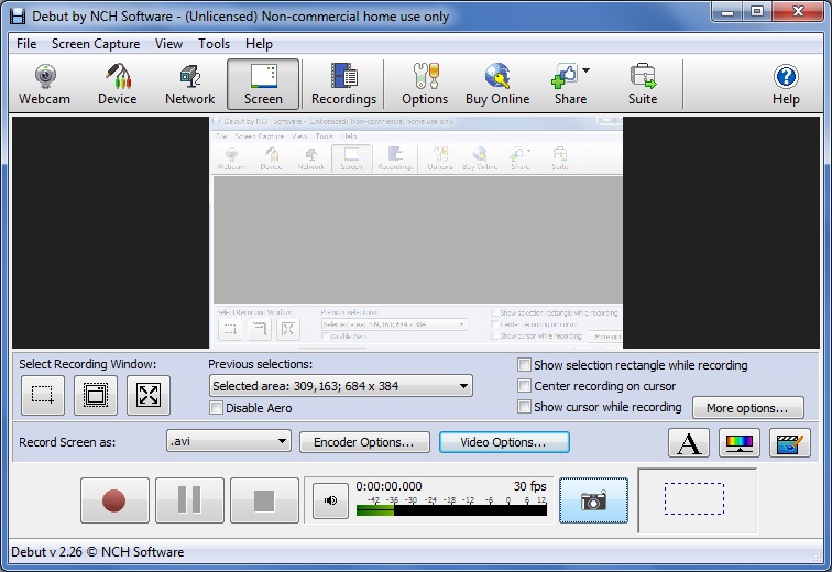 debut video capture software