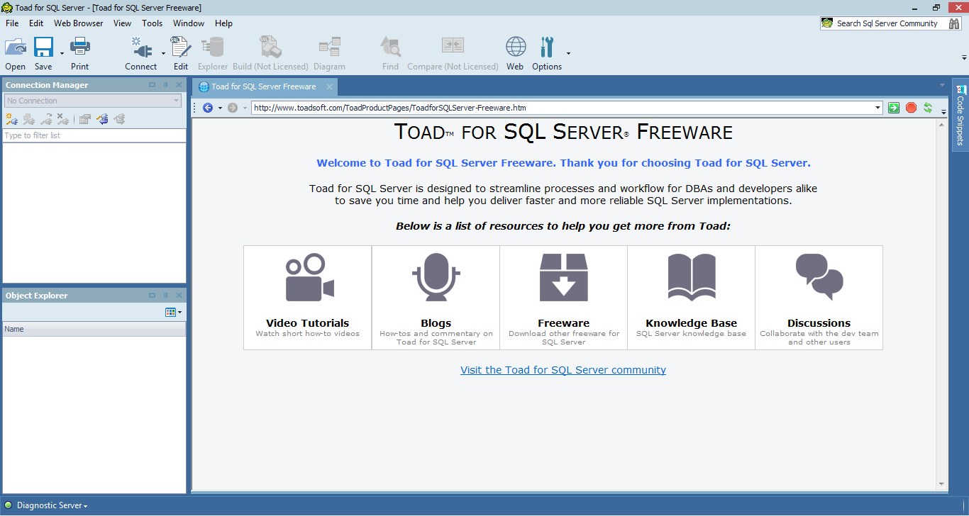 downloading Toad for SQL Server 8.0.0.65