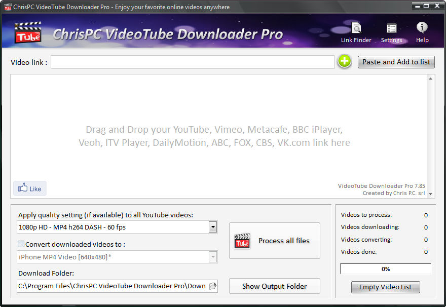 ChrisPC VideoTube Downloader Pro 14.23.1025 downloading