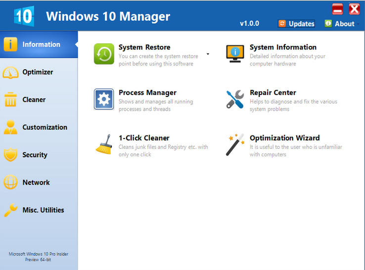 instal the new version for mac Windows 10 Manager 3.8.4