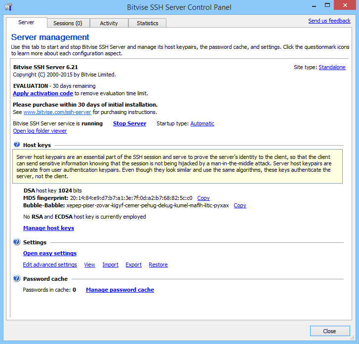 Bitvise SSH Client 9.31 for windows instal free
