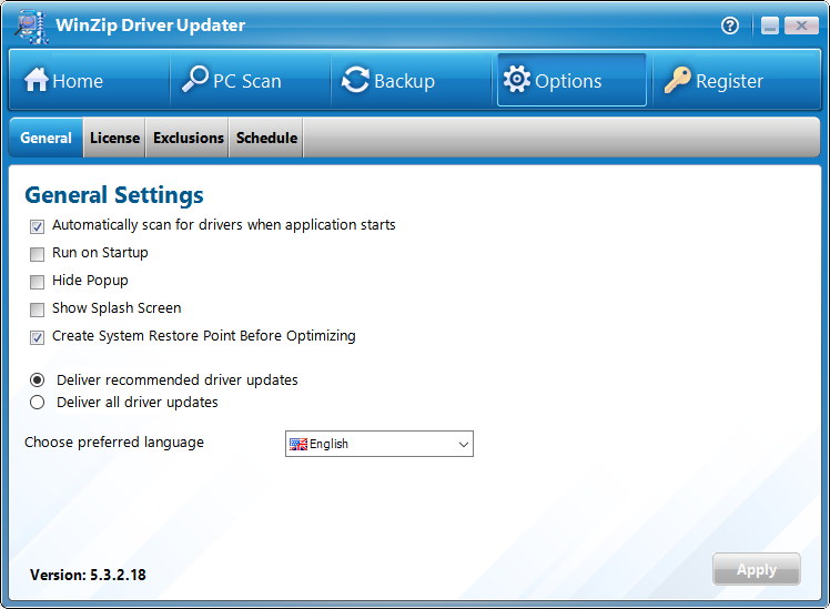 WinZip Driver Updater 5.42.2.10 download the new version for ipod