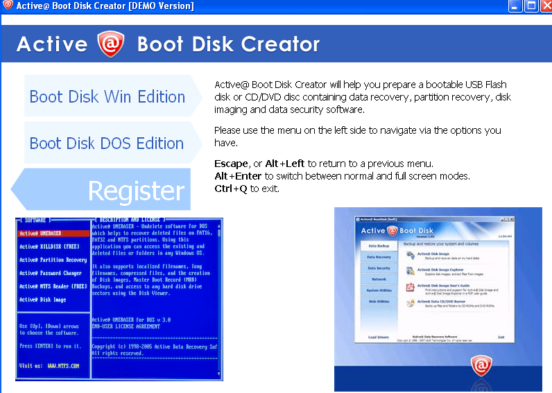 active killdisk cannot find activeboot disk for windows