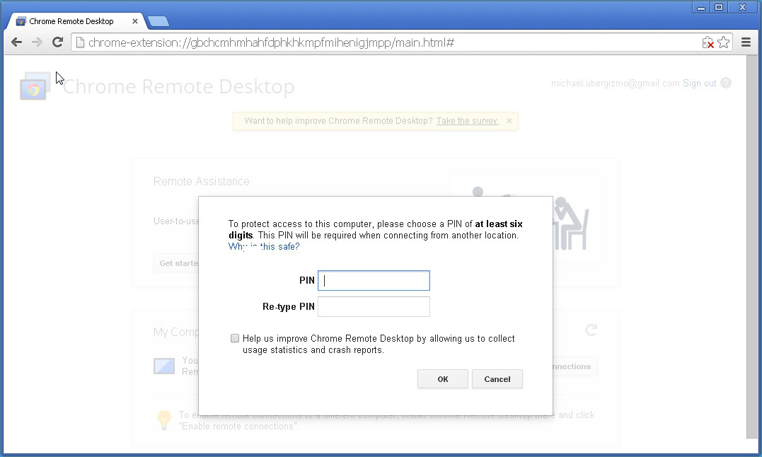 chrome remote desktop setup download