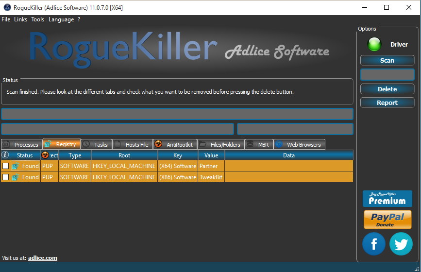 free RogueKiller Anti Malware Premium 15.12.1.0