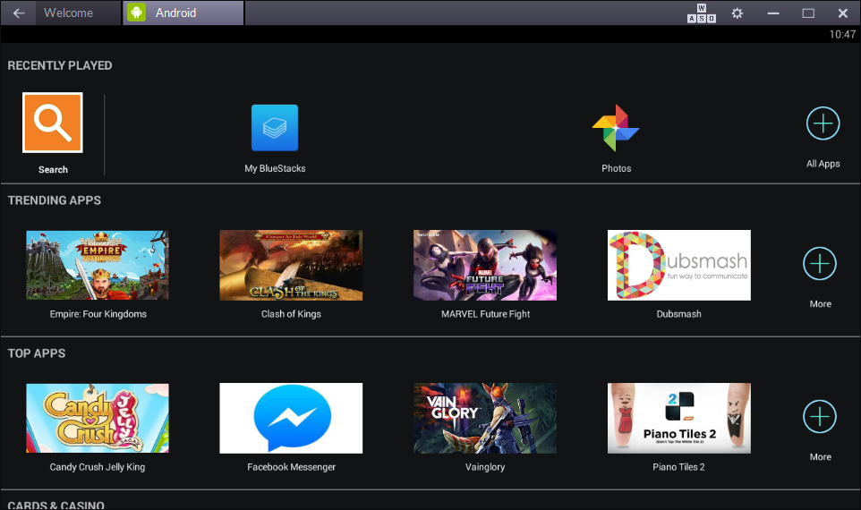 bluestacks android tv launcher