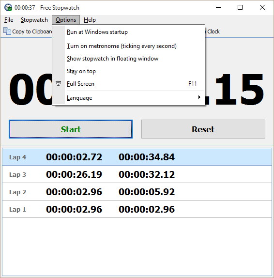 Free Stopwatch latest version Get best Windows software