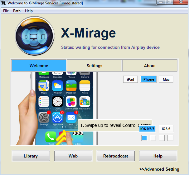 x mirage app