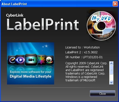 cyberlink labelprint 2.5