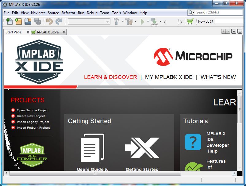 Mplab x ide как работать
