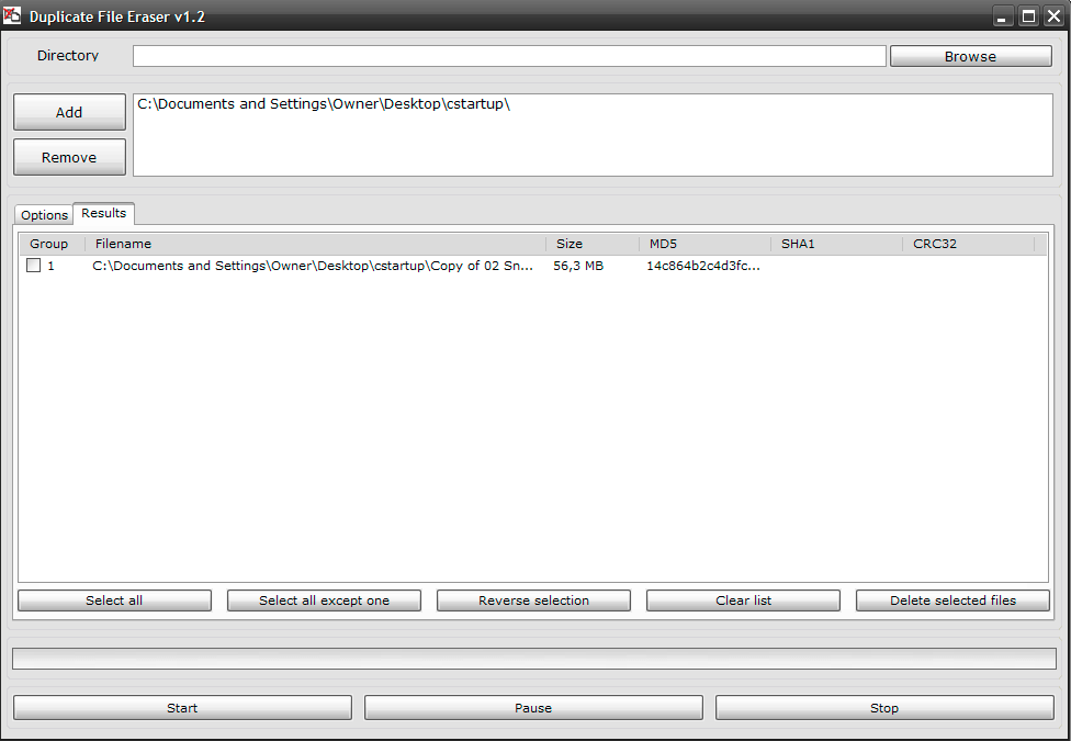 duplicate file finder remover freeware