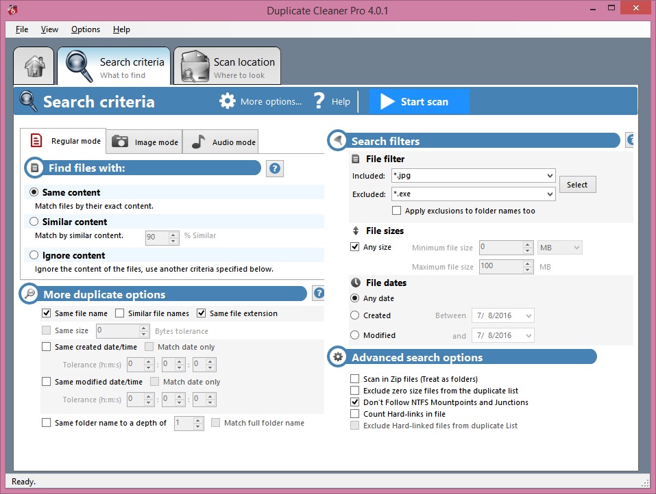duplicate cleaner pro 4.0.5 select all duplicates