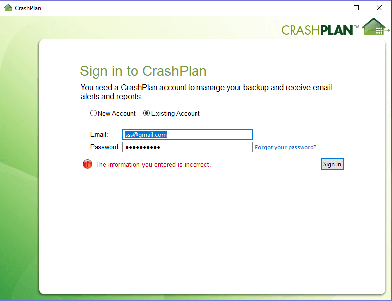 crashplan software