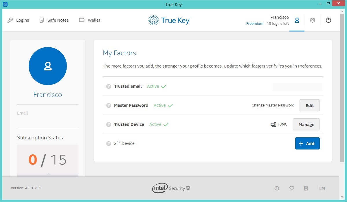 Intel security true key что это