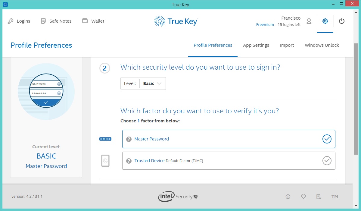 Intel security true key что это