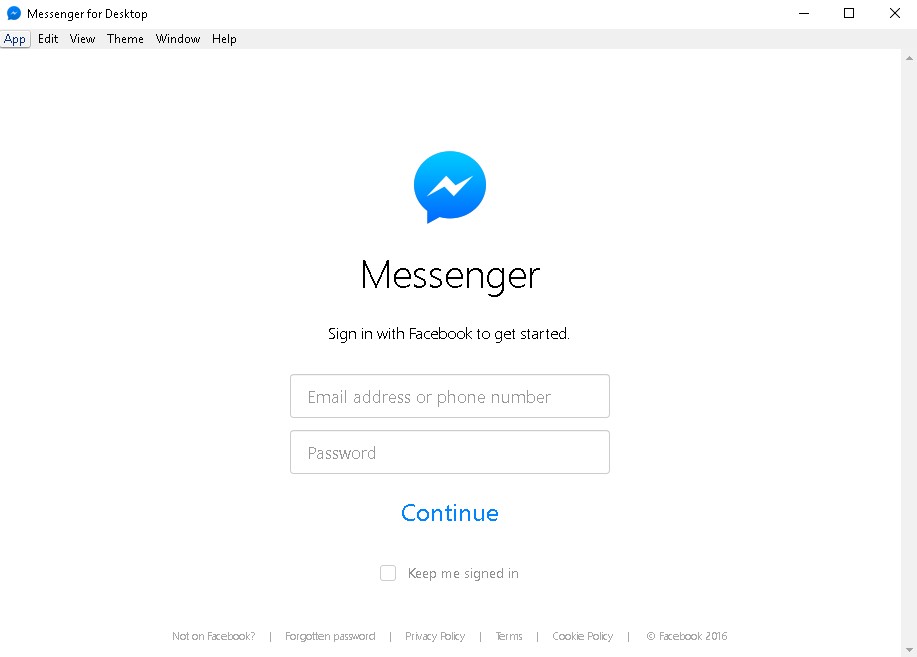 Messenger for Desktop instal