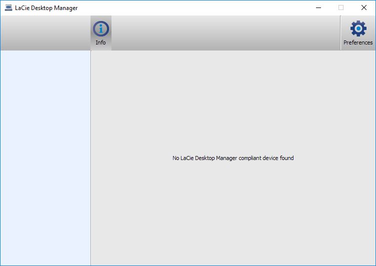 lacie desktop manager