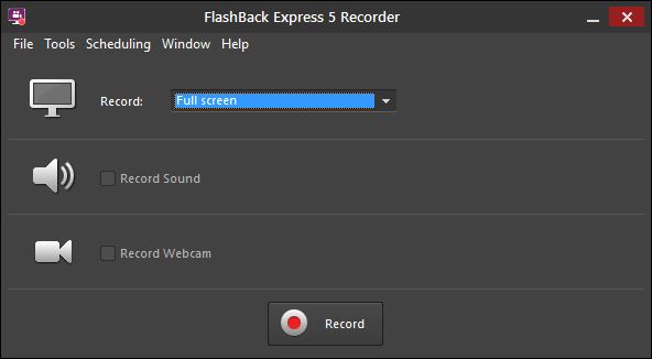flashback express save as mp4