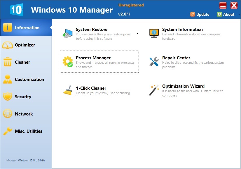 download windows 10 manager 3.7.8