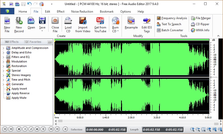 windows free audio editor