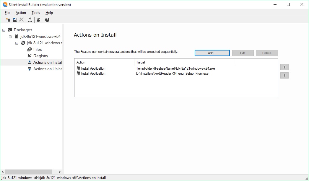 silent install builder 5.0.4