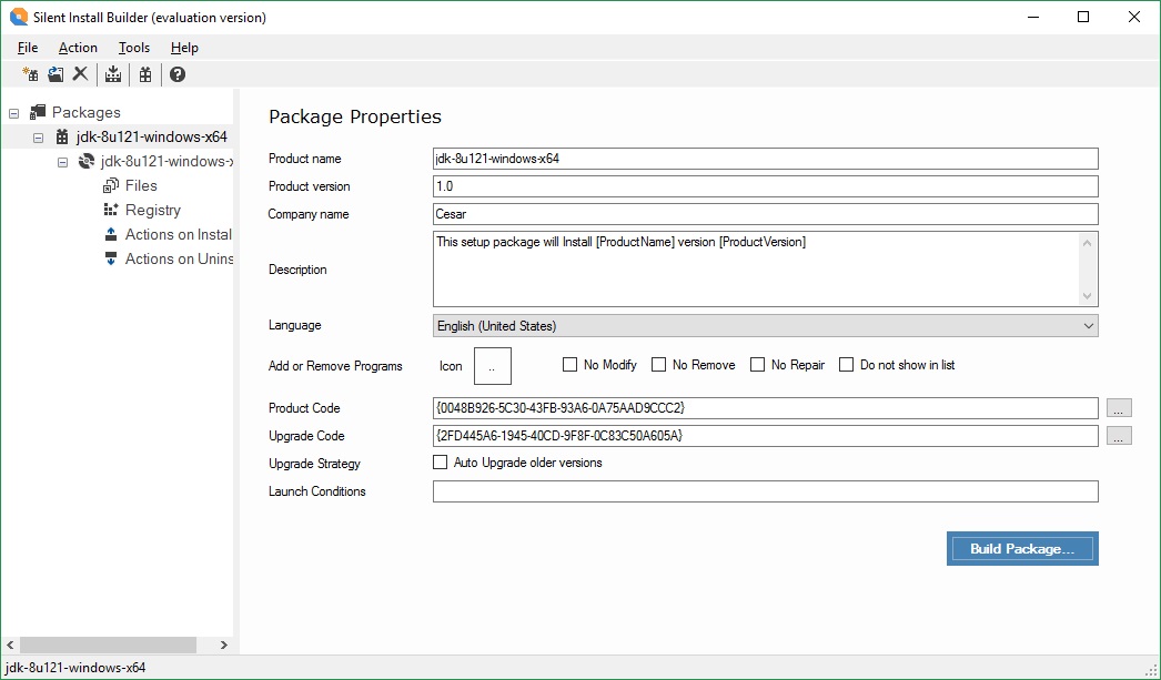 silent install builder similar