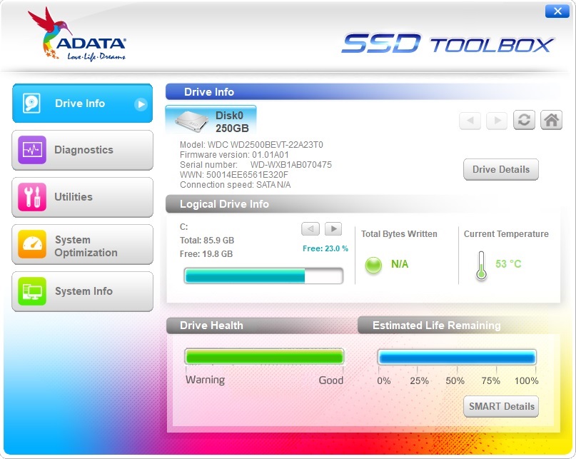 adata ssd toolbox for m.2 and windows 10