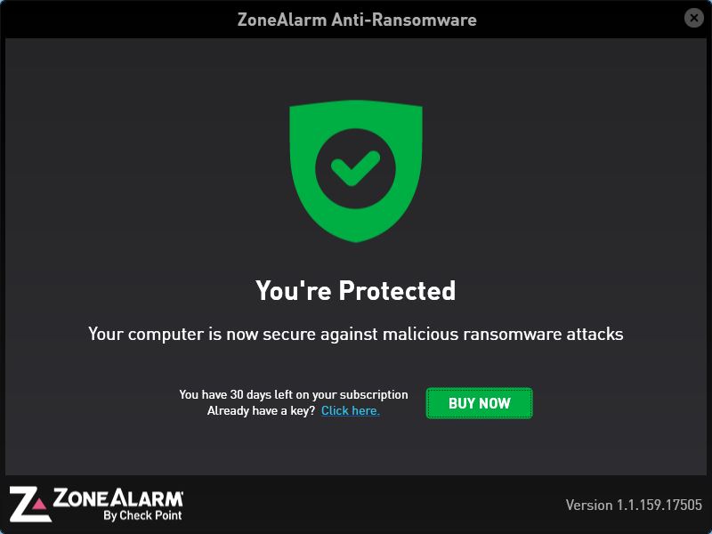 does zonealarm antivirus protect against ransomware