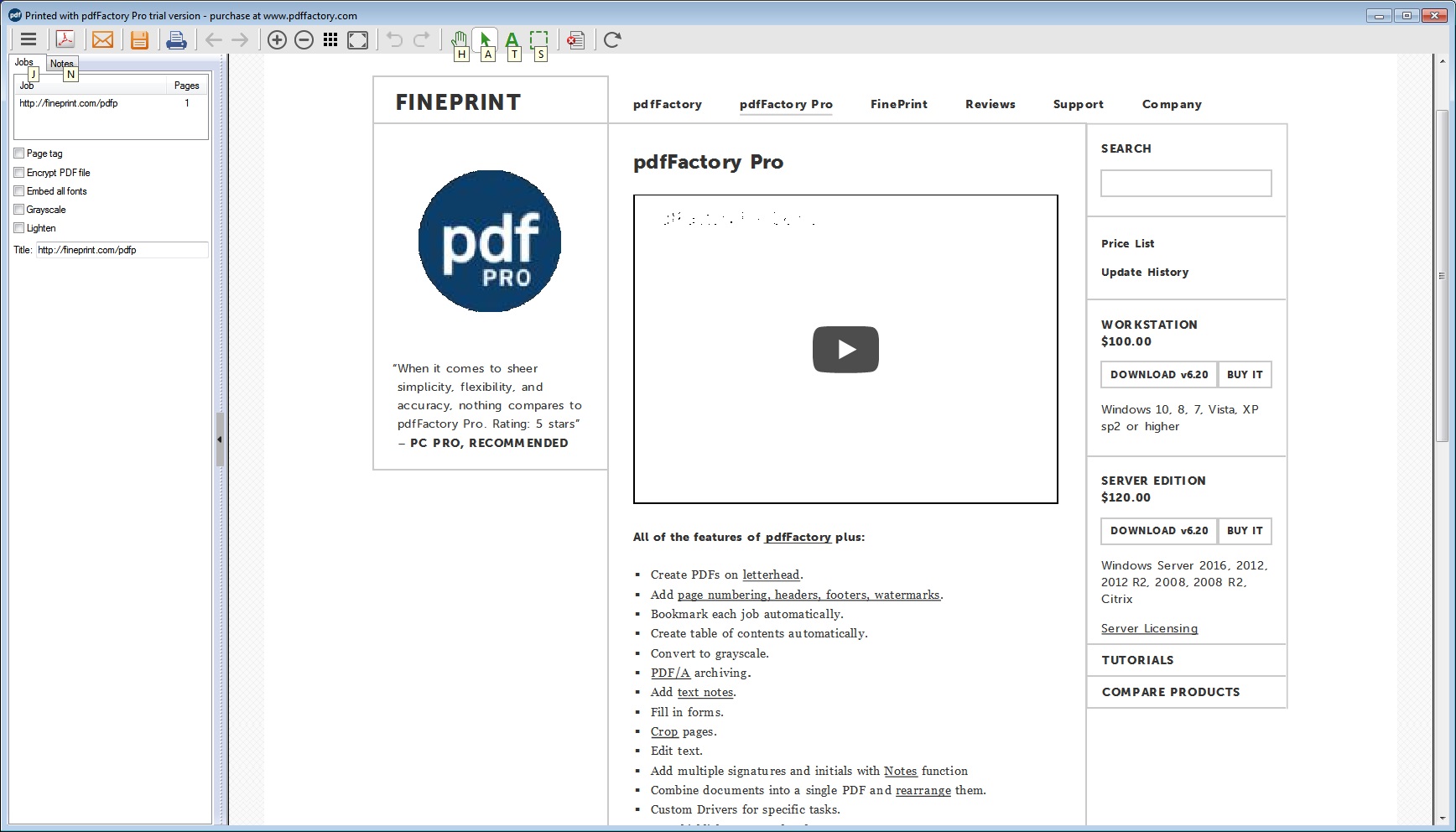 fine print pdffactory