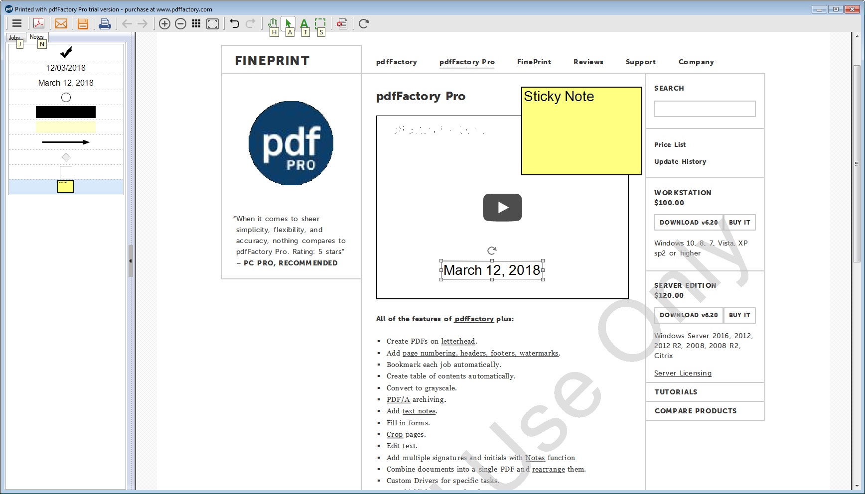 pdffactory pro 4.75 free download