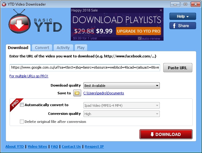 YTD Video Downloader Pro 7.6.2.1 for android instal