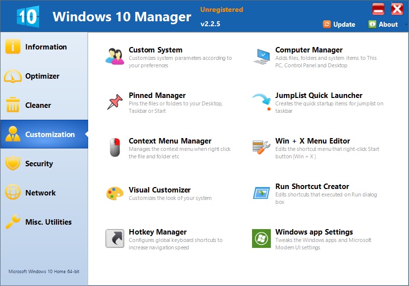download the last version for windows Windows 10 Manager 3.8.2