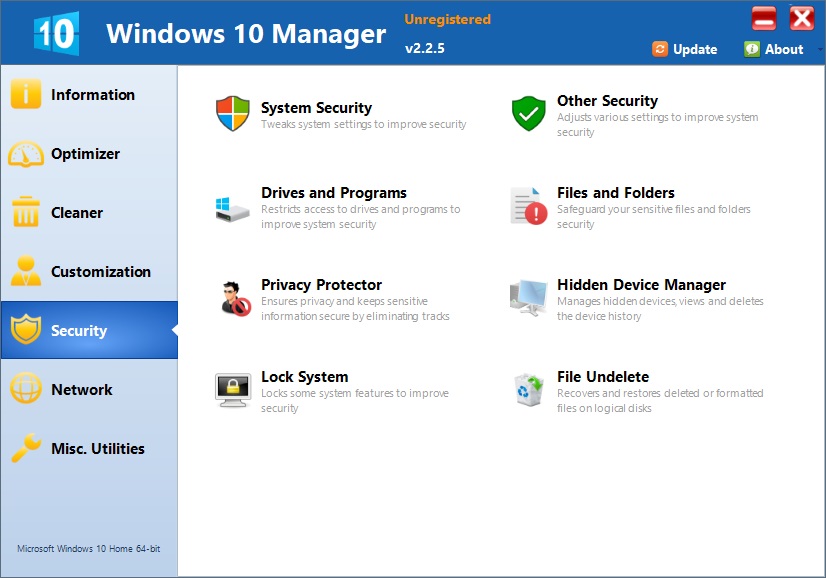 download Windows 10 Manager 3.8.3 free