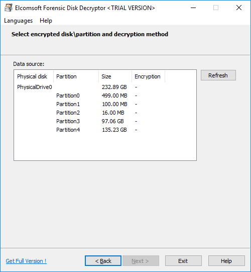 download the new Elcomsoft Forensic Disk Decryptor 2.20.1011